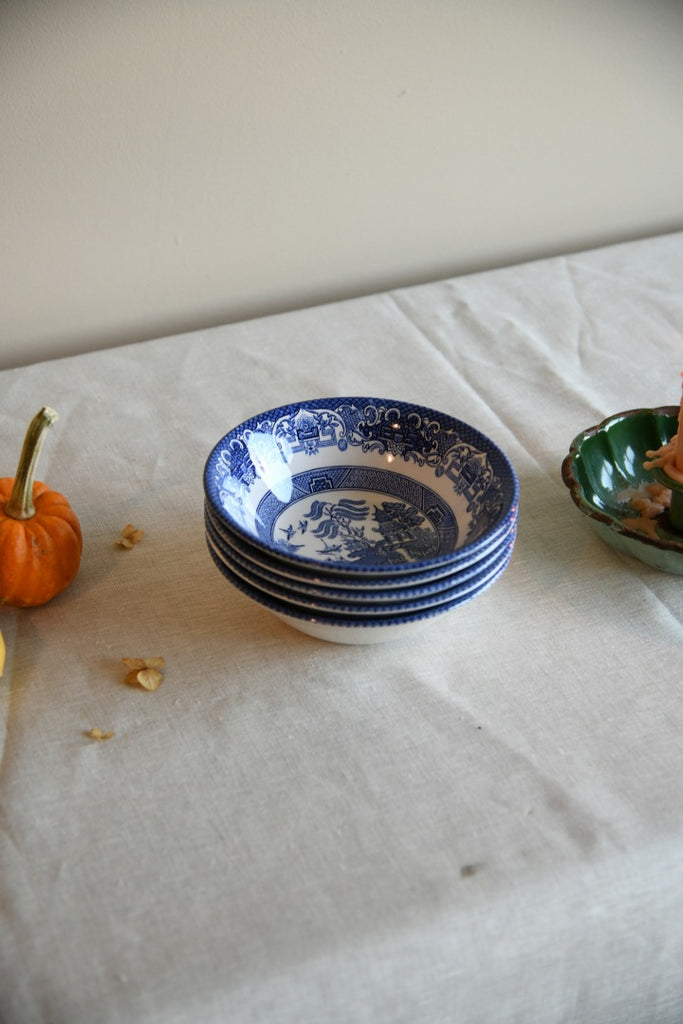 5 Old Willow Cereal Bowls