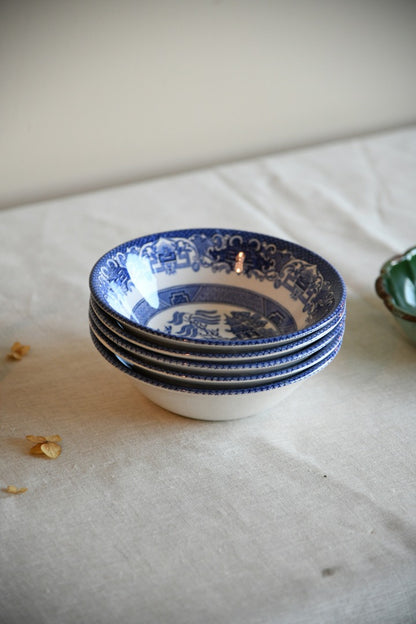 5 Old Willow Cereal Bowls