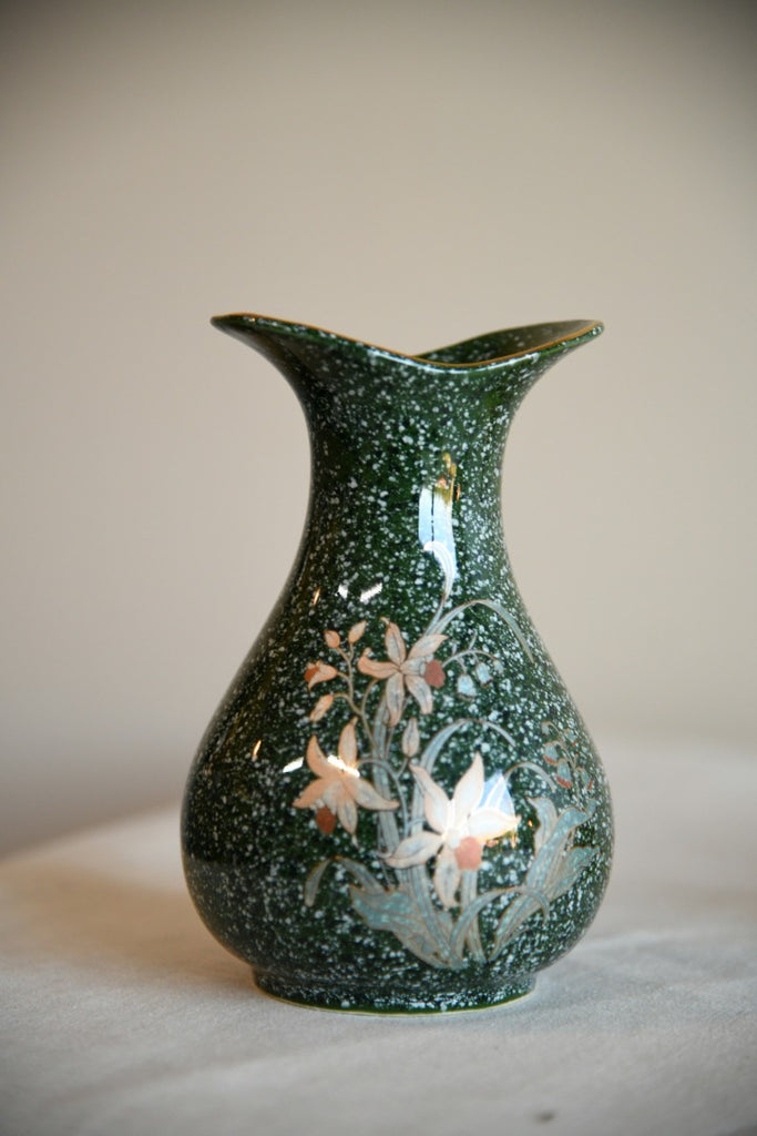 Green Floral Vase