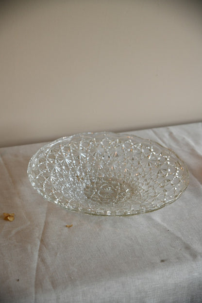 Large Hobnail Glass Bowl