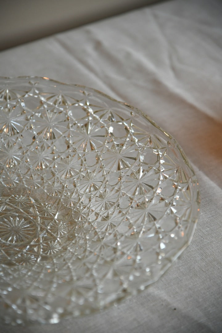 Large Hobnail Glass Bowl