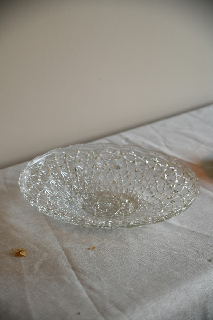 Large Hobnail Glass Bowl