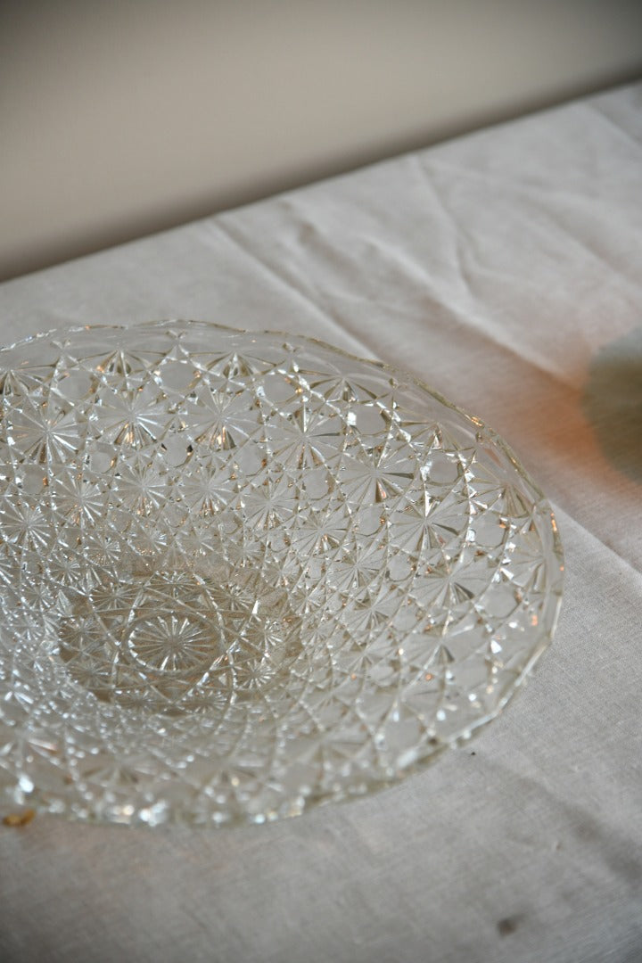 Large Hobnail Glass Bowl