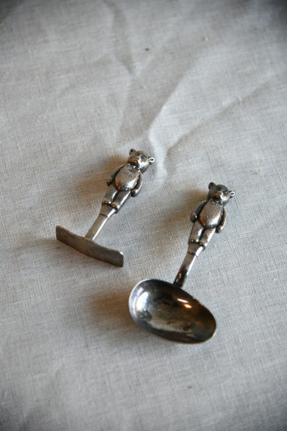 Vintage EPNS Teddy Spoon & Pusher