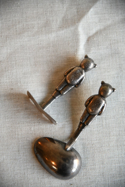 Vintage EPNS Teddy Spoon & Pusher