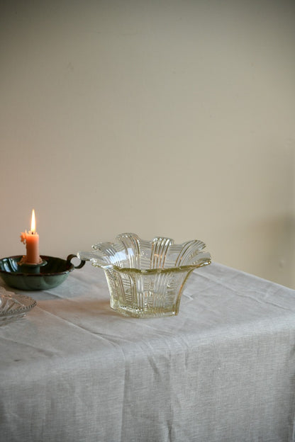 Glass Nibbles Dish and Glass Bowl