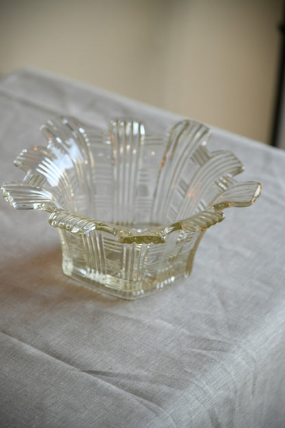 Glass Nibbles Dish and Glass Bowl