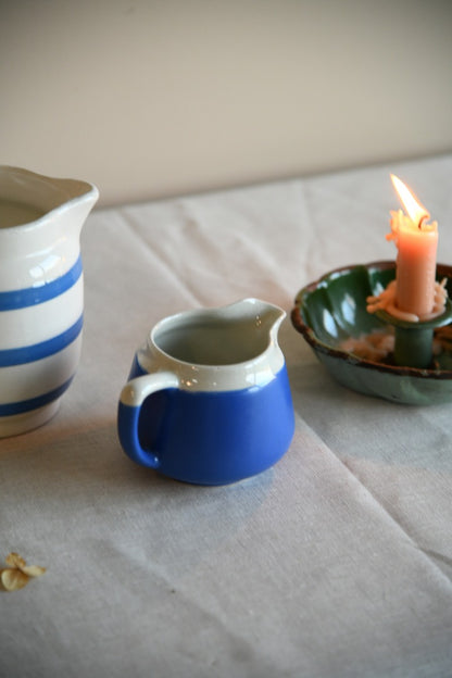 Blue and White Glazed Jugs