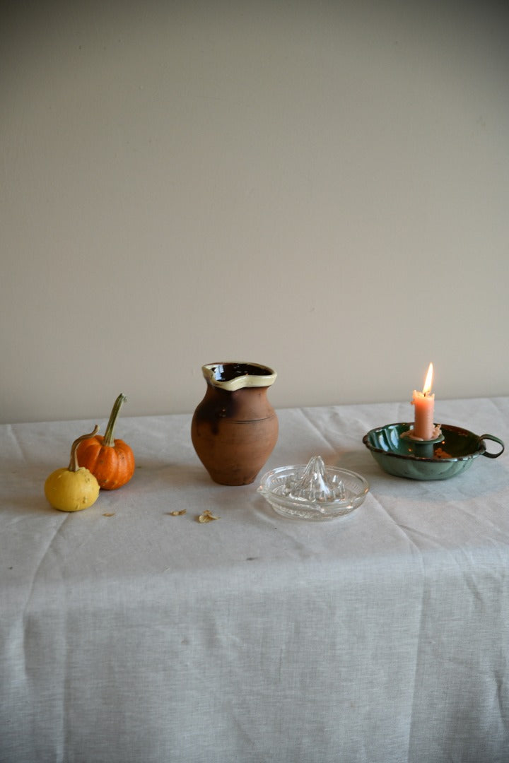 Earthenware Jug and Lemon Juicer