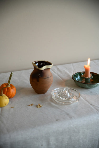 Earthenware Jug and Lemon Juicer