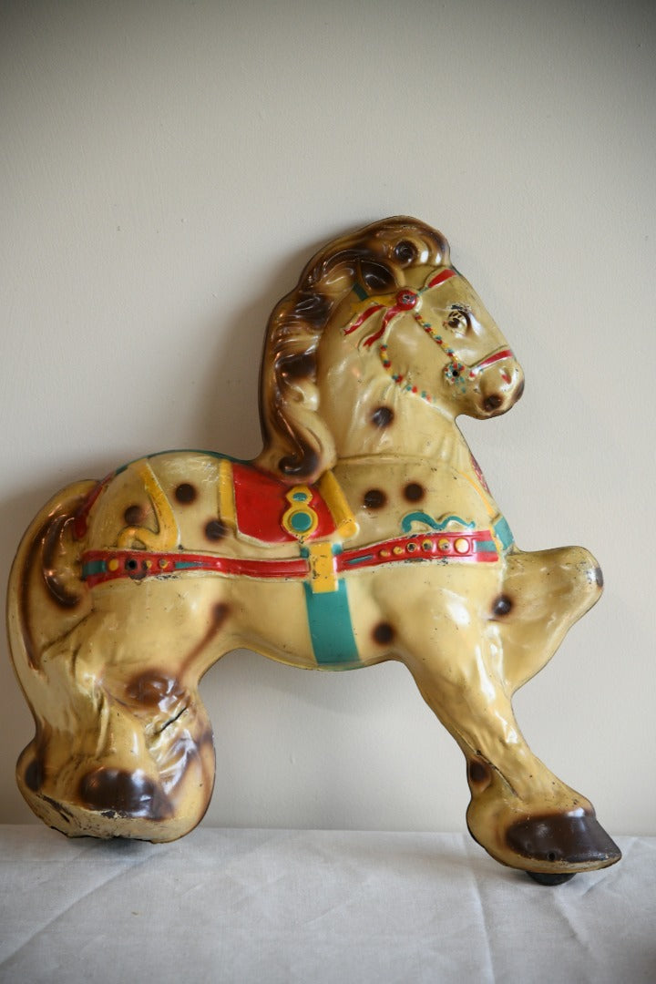 Vintage Mobo Childs Toy Metal Horse