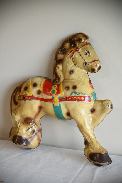 Vintage Mobo Childs Toy Metal Horse