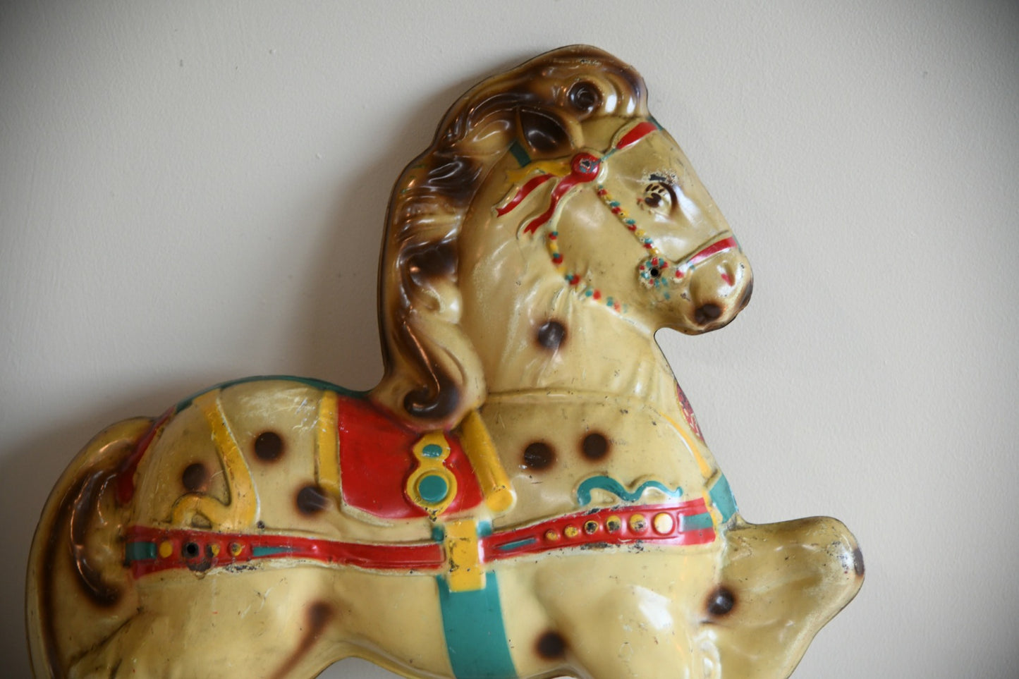 Vintage Mobo Childs Toy Metal Horse