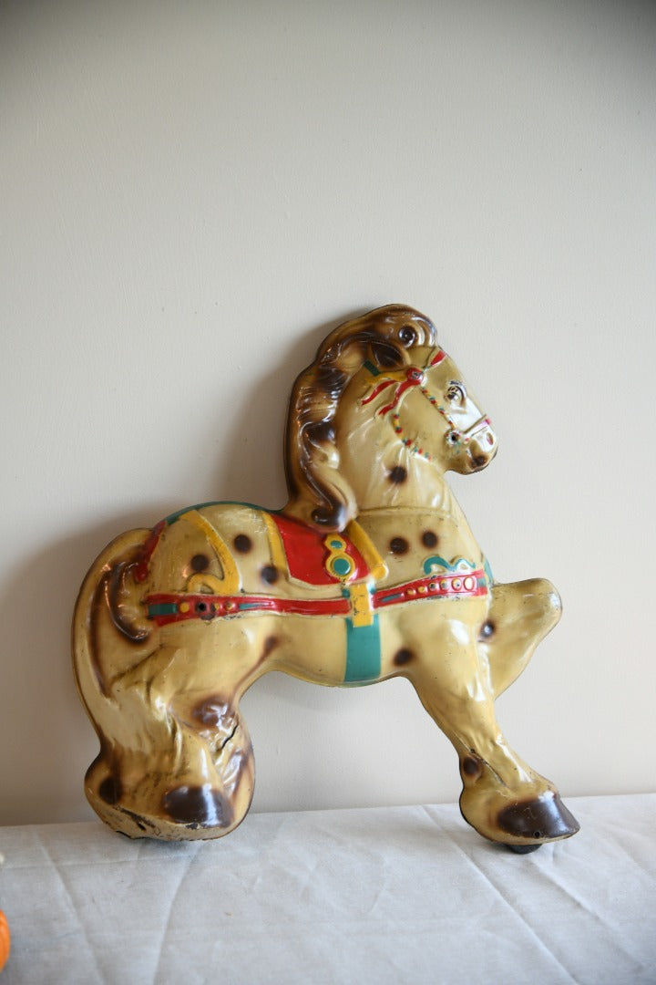 Vintage Mobo Childs Toy Metal Horse