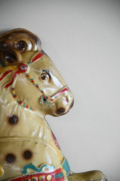 Vintage Mobo Childs Toy Metal Horse