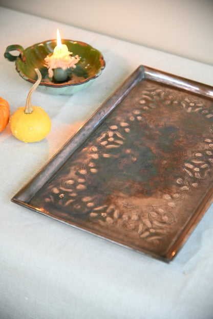 Arts & Crafts Copper Tray