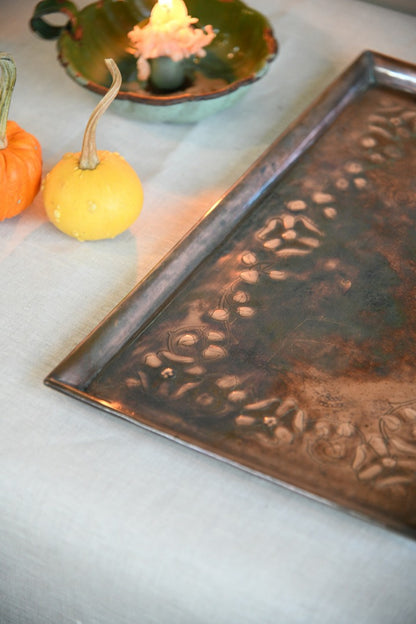 Arts & Crafts Copper Tray