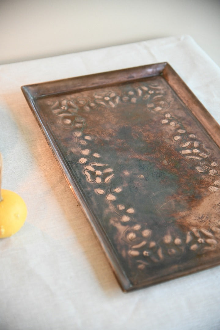 Arts & Crafts Copper Tray