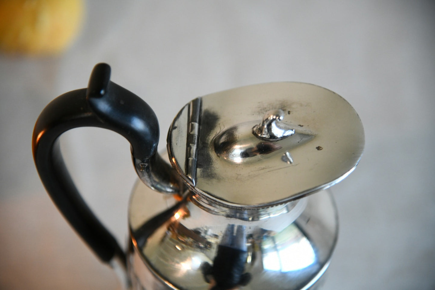 TL & SS Silver Plated Coffee Pot