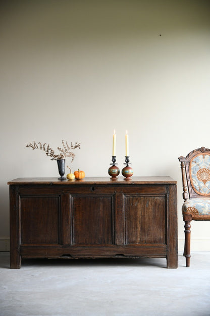 Antique 18th Century Oak Coffer