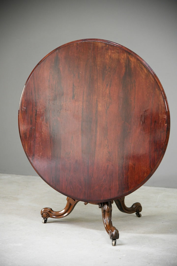 Antique Rosewood Tilt Top Breakfast Table