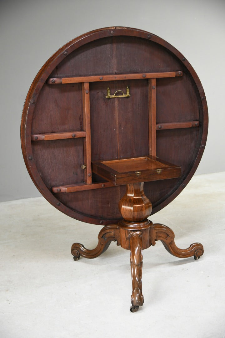 Antique Rosewood Tilt Top Breakfast Table