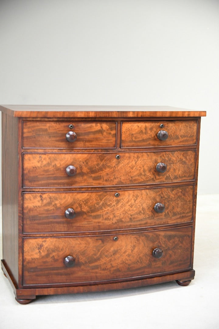 Mahogany Bow Front Chest of Drawers