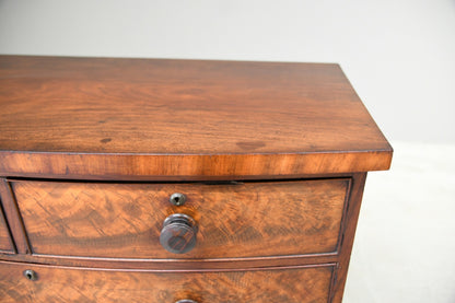 Mahogany Bow Front Chest of Drawers