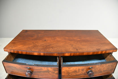 Mahogany Bow Front Chest of Drawers