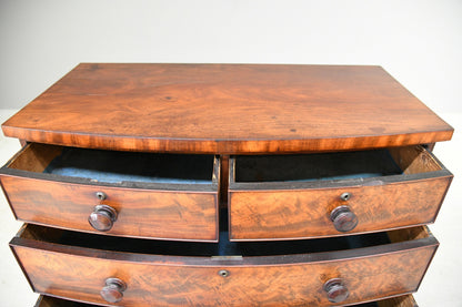 Mahogany Bow Front Chest of Drawers