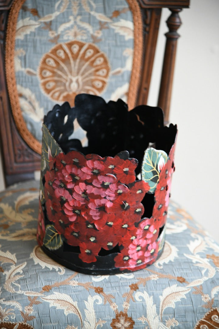 Pierced Hand Painted Planter