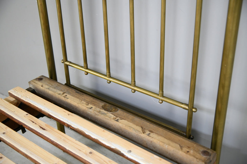 Victorian Shoolbred Single Brass Bed Frame