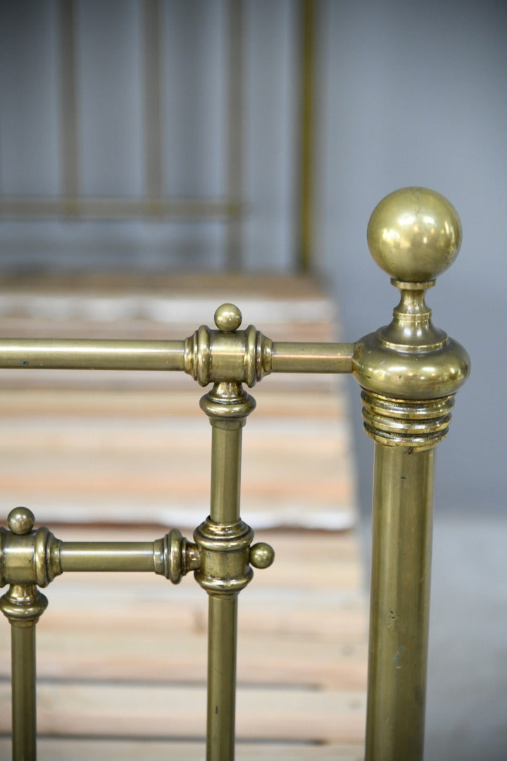 Victorian Shoolbred Single Brass Bed Frame