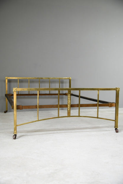 Late 19th Century Brass Bed Frame 4' 6''