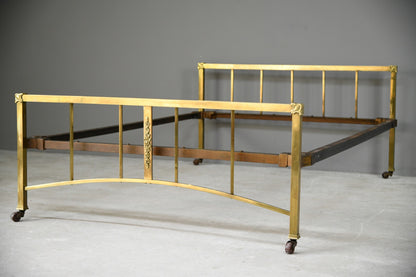 Late 19th Century Brass Bed Frame 4' 6''