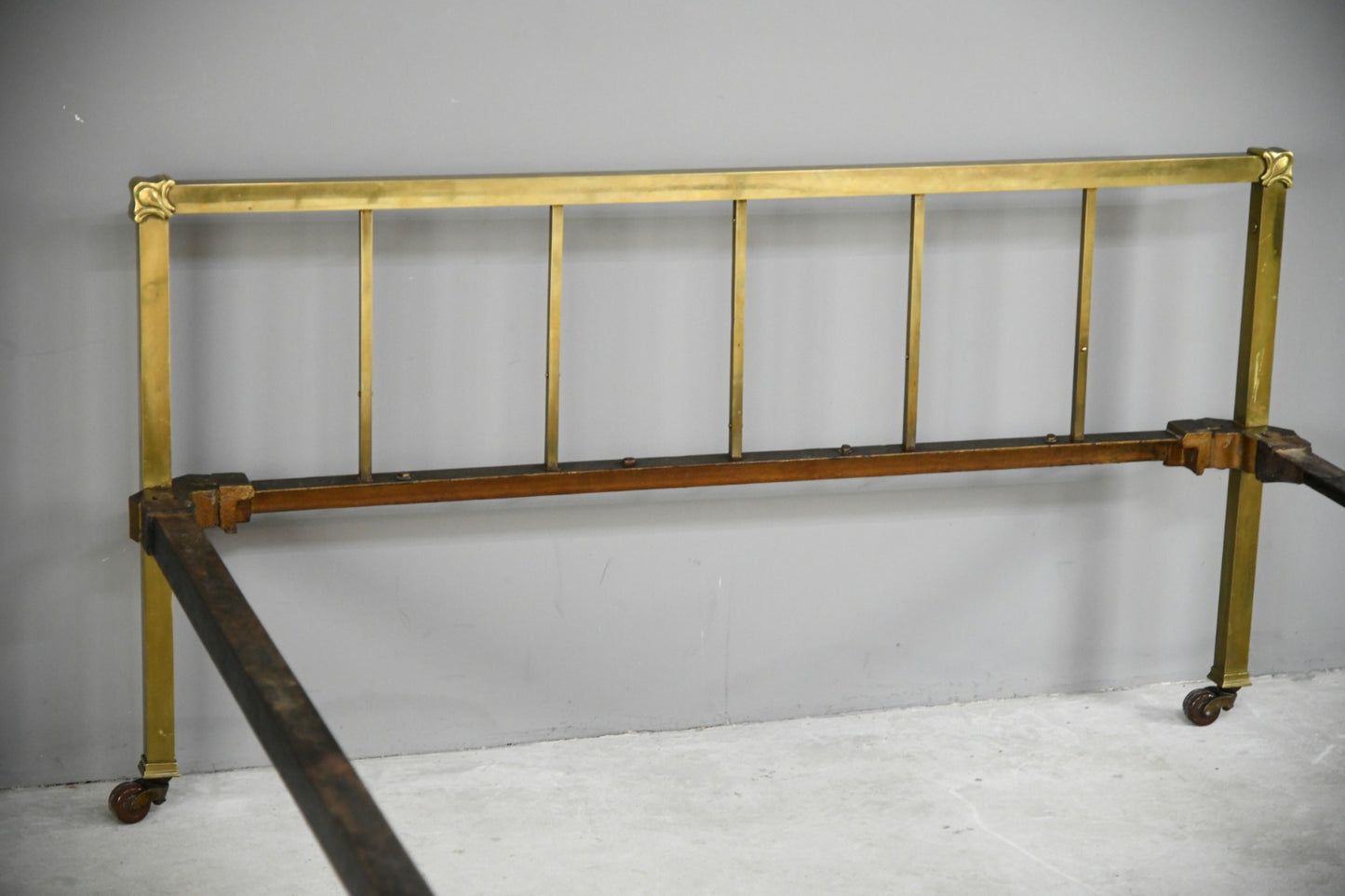 Late 19th Century Brass Bed Frame 4' 6''