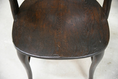 Antique Dark Oak Desk Chair