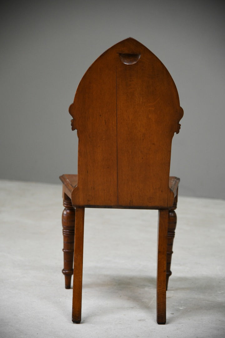 Gothic Oak Hall Chair