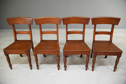 19th Century Mahogany Bar Back Chairs