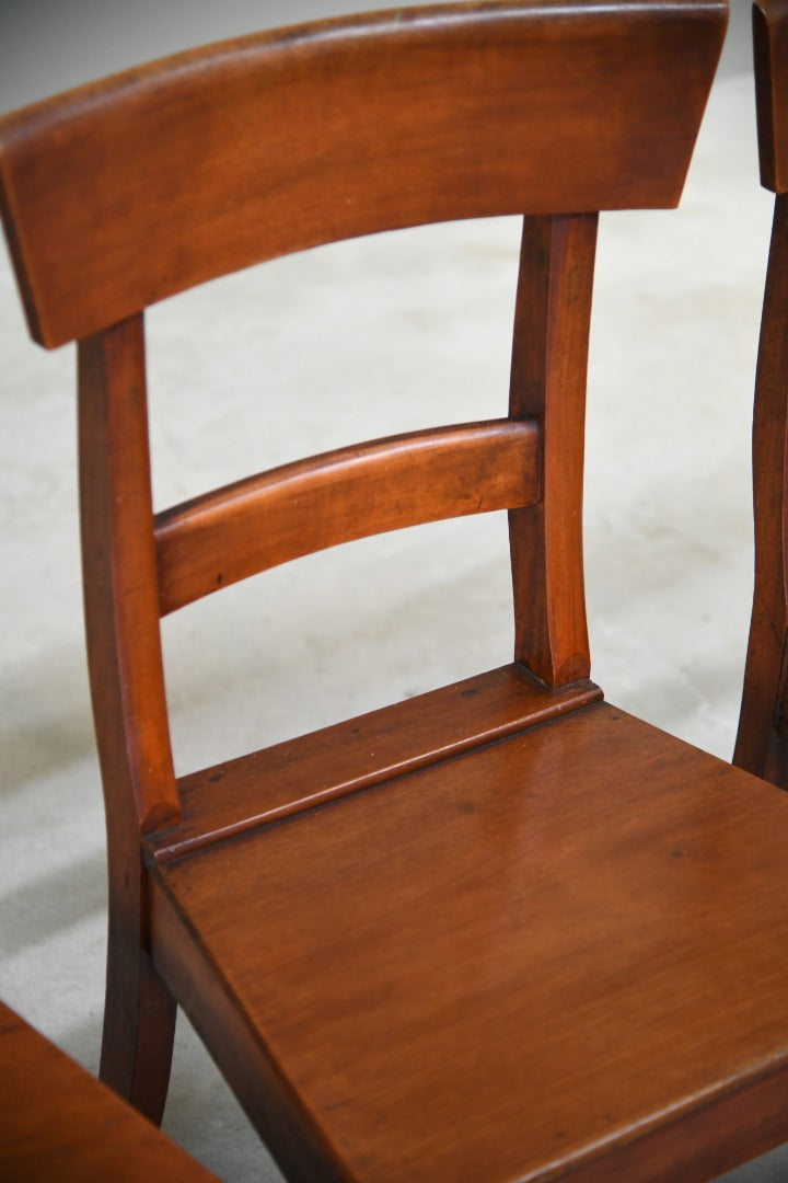 19th Century Mahogany Bar Back Chairs