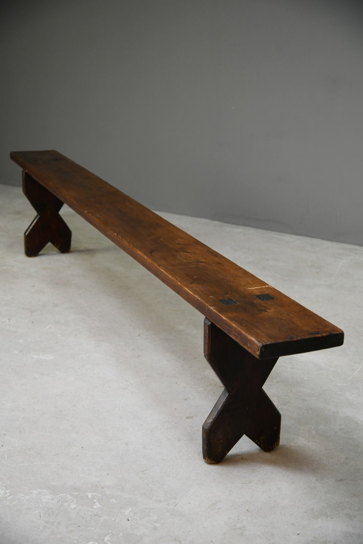 Large Rustic Scots Pine Bench