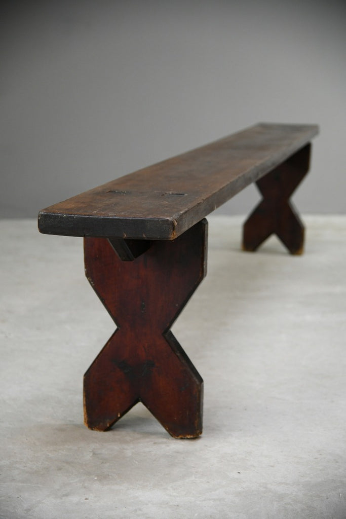 Large Rustic Scots Pine Bench