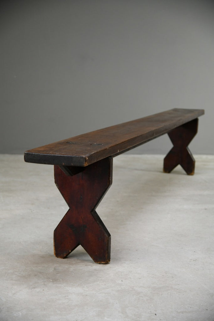 Large Rustic Scots Pine Bench