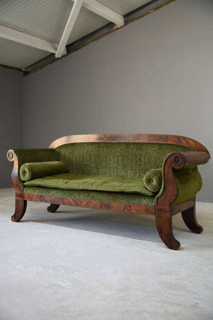 Antique Biedermeier Mahogany Sofa