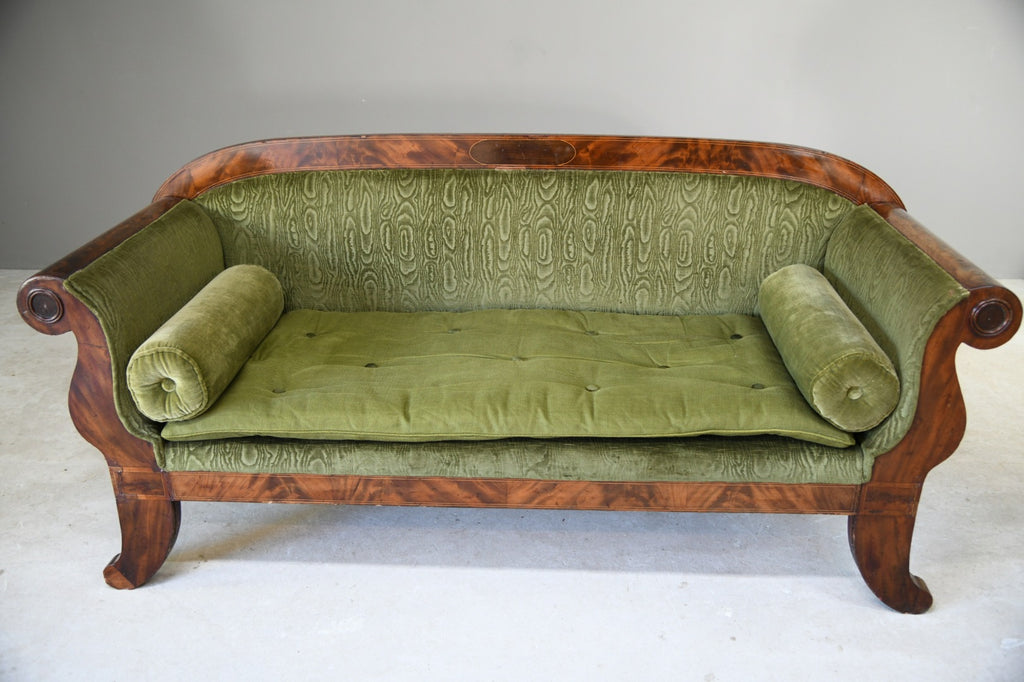 Antique Biedermeier Mahogany Sofa
