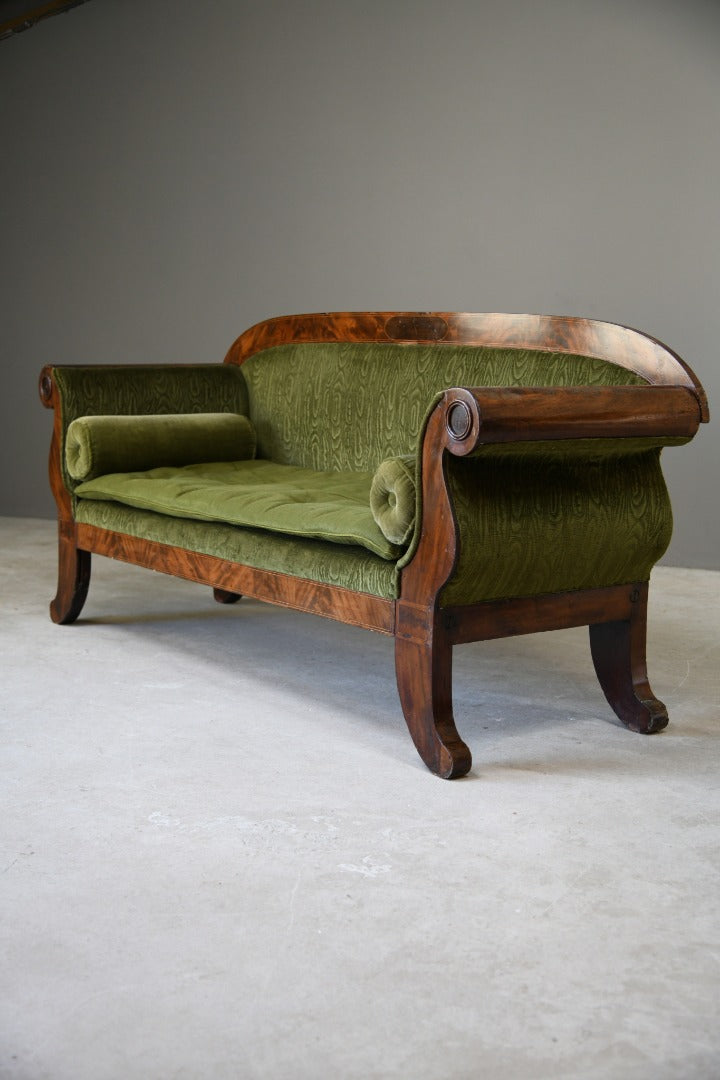 Antique Biedermeier Mahogany Sofa