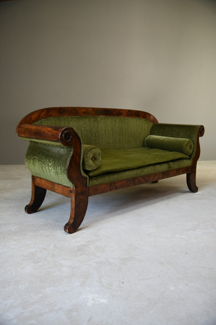 Antique Biedermeier Mahogany Sofa