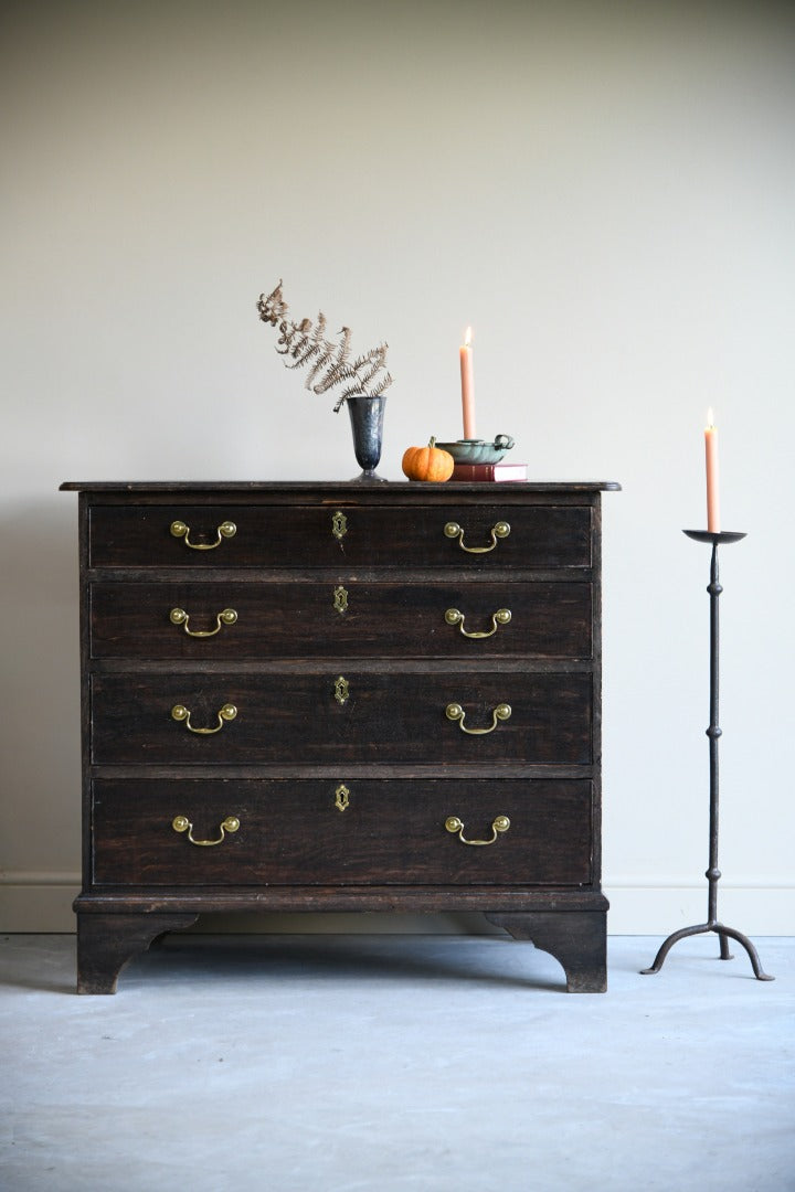 Antique Dark Oak Chest of Drawers