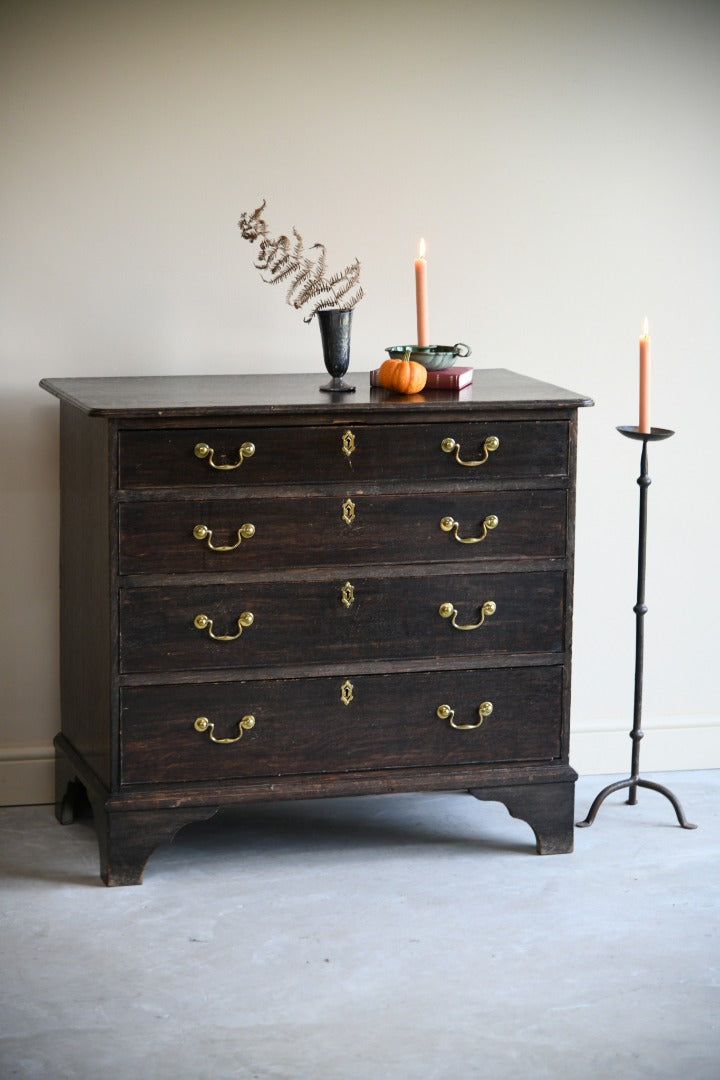 Antique Dark Oak Chest of Drawers