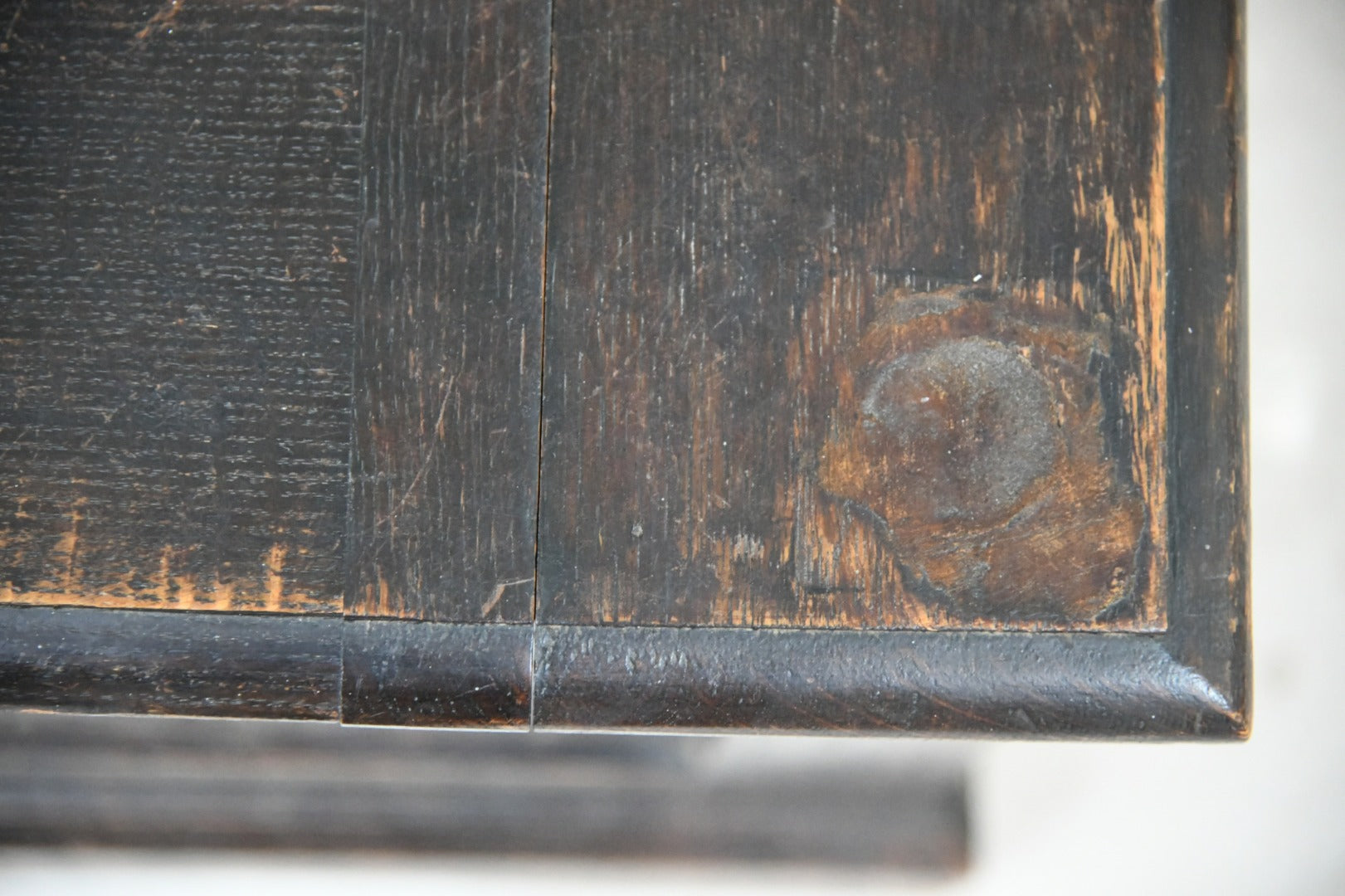 Carved Oak Hall Seat